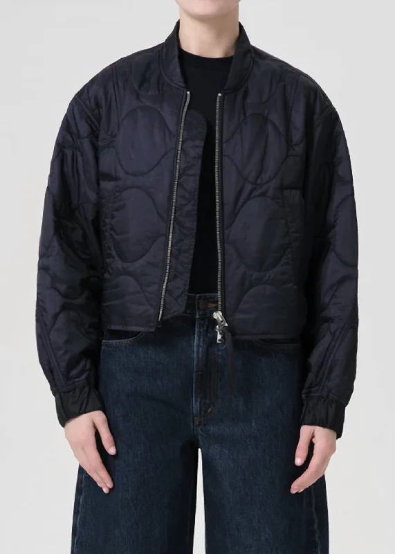 Iona Quilted Jacket In Ink