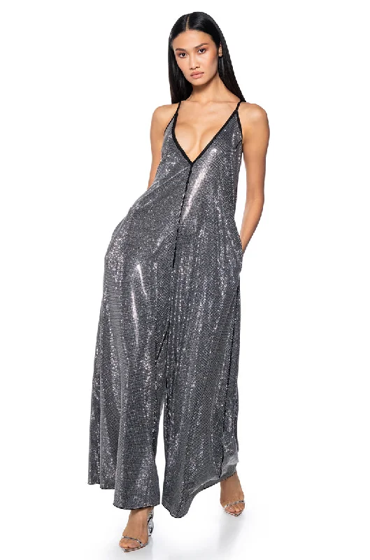 LETS CELEBRATE RHINESTONE JUMPSUIT